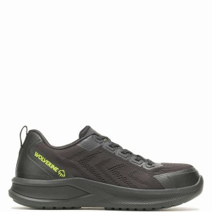 Wolverine Bolt DuraShocks® Knit CarbonMax® Munkacipő Férfi Fekete | POE4159PS