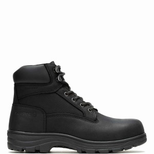 Wolverine Carlsbad Waterproof 6" Steel-Toe Munkabakancs Férfi Fekete | PRM1820DE