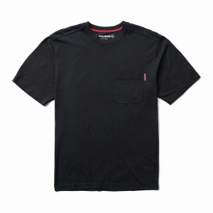 Wolverine Classic Short Sleeve Pocket Tee Póló Férfi Fekete | GPI7082SI