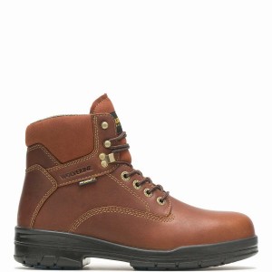 Wolverine DuraShocks® SR 6" Steel Toe Munkabakancs Férfi Piros Barna | IHR1449GS