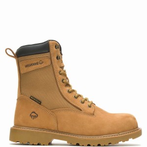 Wolverine Floorhand Insulated 8" Munkabakancs Férfi Barna | UID749NT