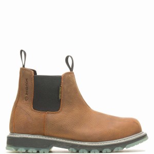 Wolverine Floorhand LX Steel Toe Romeo Munkabakancs Férfi Barna | GCS571PR