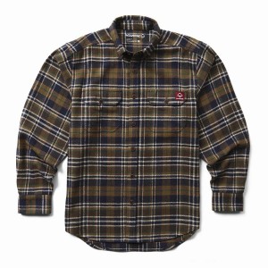 Wolverine Glacier Heavyweight Long Sleeve Flannel Ingek Férfi Fekete Zöld | GKI8840NH