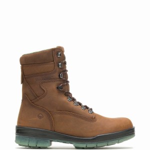 Wolverine I-90 DuraShocks® Waterproof Insulated Steel Toe 8" Munkabakancs Férfi Barna | LCS6025WH