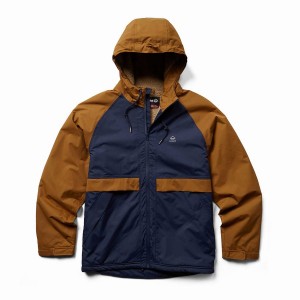 Wolverine I-90 Sherpa Lined Rain Kabát Férfi Sötétkék | FVD9522UR