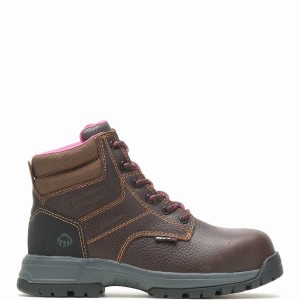 Wolverine Piper Composite-Toe 6" Waterproof Csizma Női Barna | CES6927MX