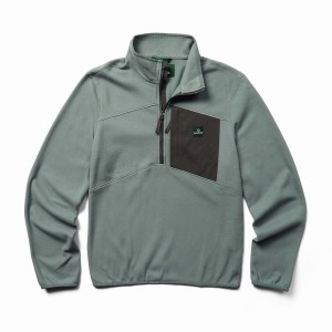 Wolverine Polar 1/4 Zip Polár Férfi Kék | YQE553KY