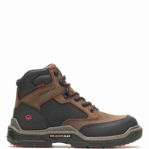 Wolverine Raider DuraShocks® Heavy Duty 6" CarbonMAX® Munkabakancs Férfi Barna | HAF2772JD