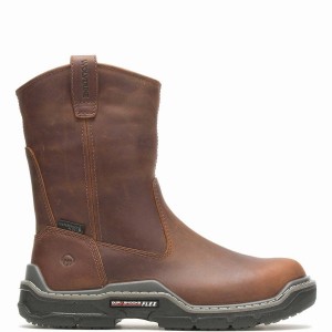 Wolverine Raider DuraShocks® Waterproof CarbonMAX® Wellington Csizma Férfi Barna | QPL7426EP