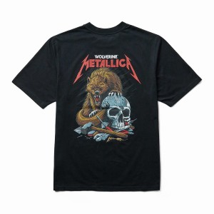 Wolverine x Metallica Scholars Graphic Tee Póló Férfi Fekete | AKV4161IJ