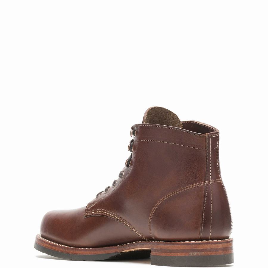 Wolverine 1000 Mile Plain-Toe Classic Munkabakancs Férfi Barna | HOW1664LR