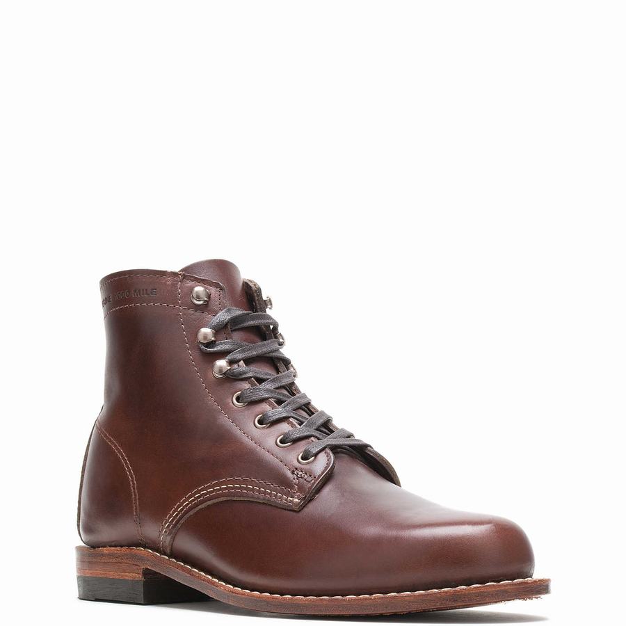 Wolverine 1000 Mile Plain-Toe Original Munkabakancs Férfi Barna | YAA6783ZQ