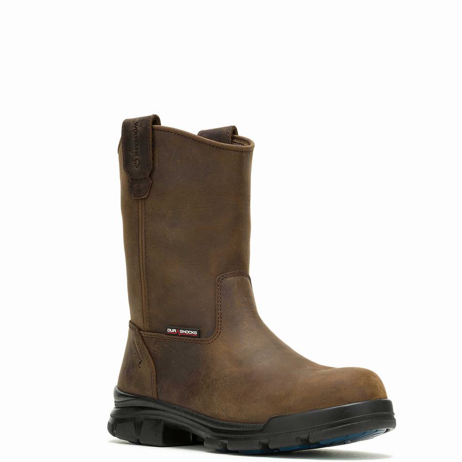 Wolverine DuraShocks SR Icon Wellington CarbonMax® Csizma Férfi Sötétbarna | RRW471VQ