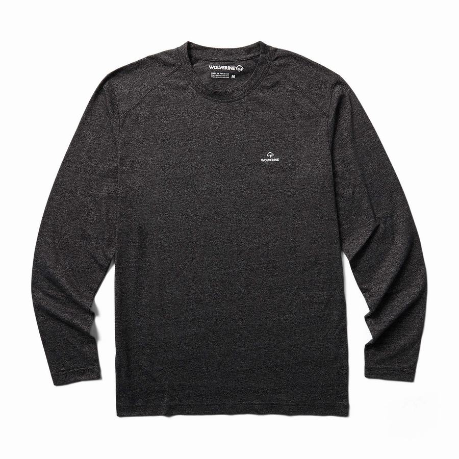 Wolverine Edge Long Sleeve Ingek Férfi Fekete | GHE3919SW