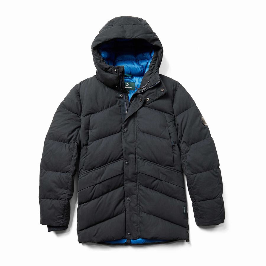 Wolverine Frost Down Parka Kabát Férfi Sötétsötétkék | BVS8753WQ