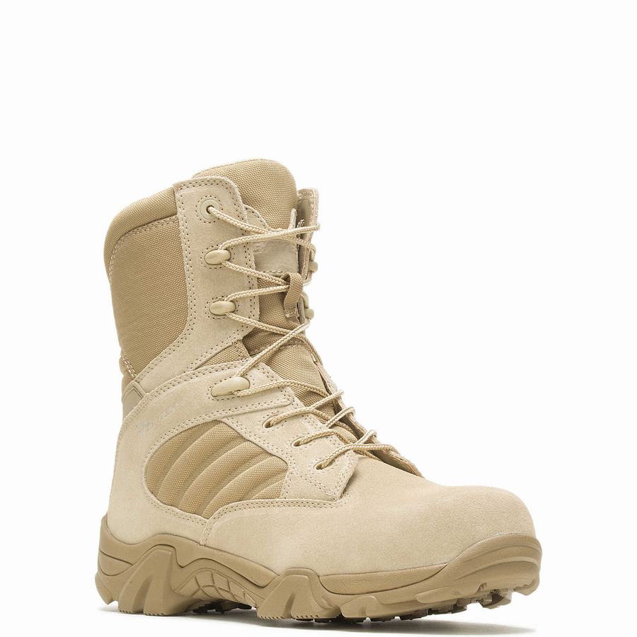 Wolverine GX-8 Desert Composite Toe Side Zip Munkabakancs Férfi Bézs Barna | RRS2558AR