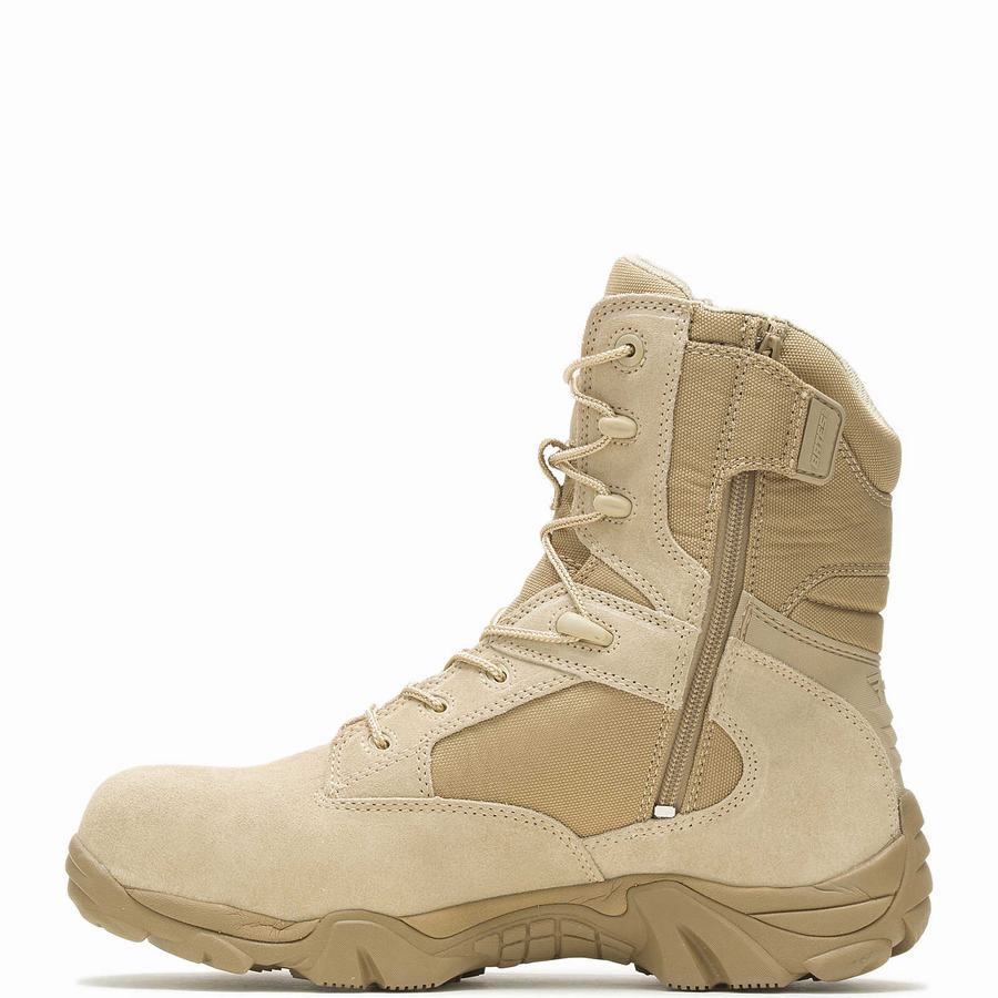 Wolverine GX-8 Desert Composite Toe Side Zip Munkabakancs Férfi Bézs Barna | RRS2558AR