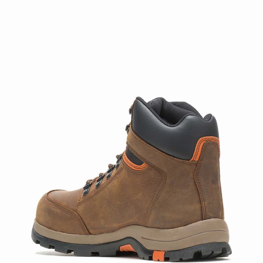 Wolverine Grayson Steel Toe Munkabakancs Férfi Sötétbarna | LYN7062QW