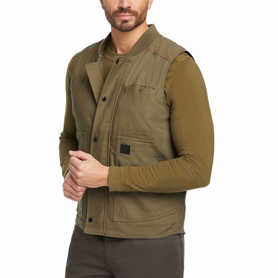 Wolverine Guardian Cotton™ Work Mellény Férfi Sötétzöld | GVV4297NH