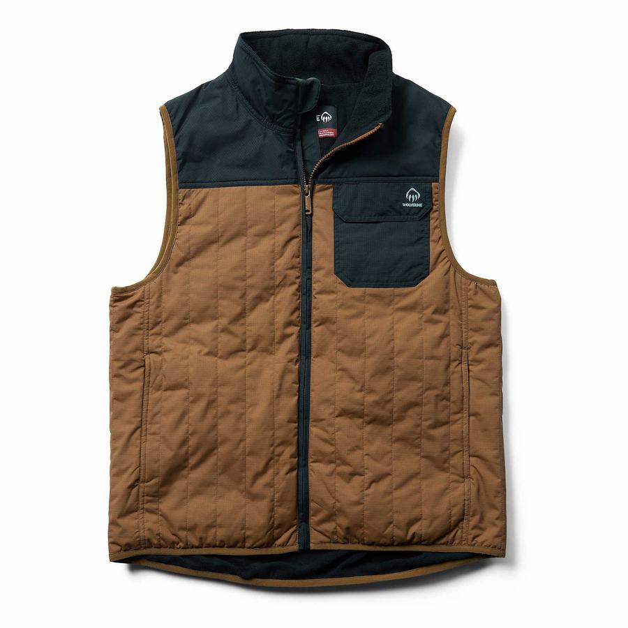 Wolverine I-90 Insulated Mellény Férfi Barna Fekete | DRD3589YF