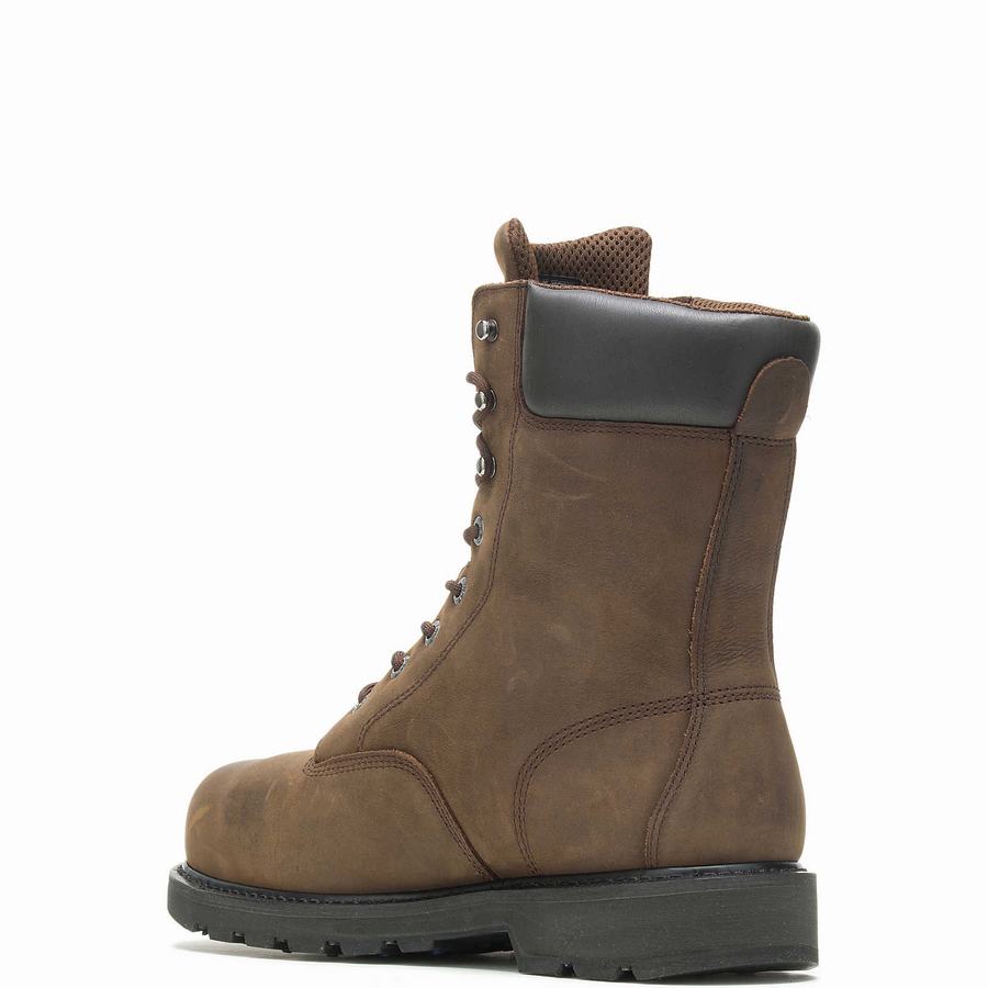 Wolverine McKay Waterproof Steel-Toe 8” Munkabakancs Férfi Barna | YSV2927RR