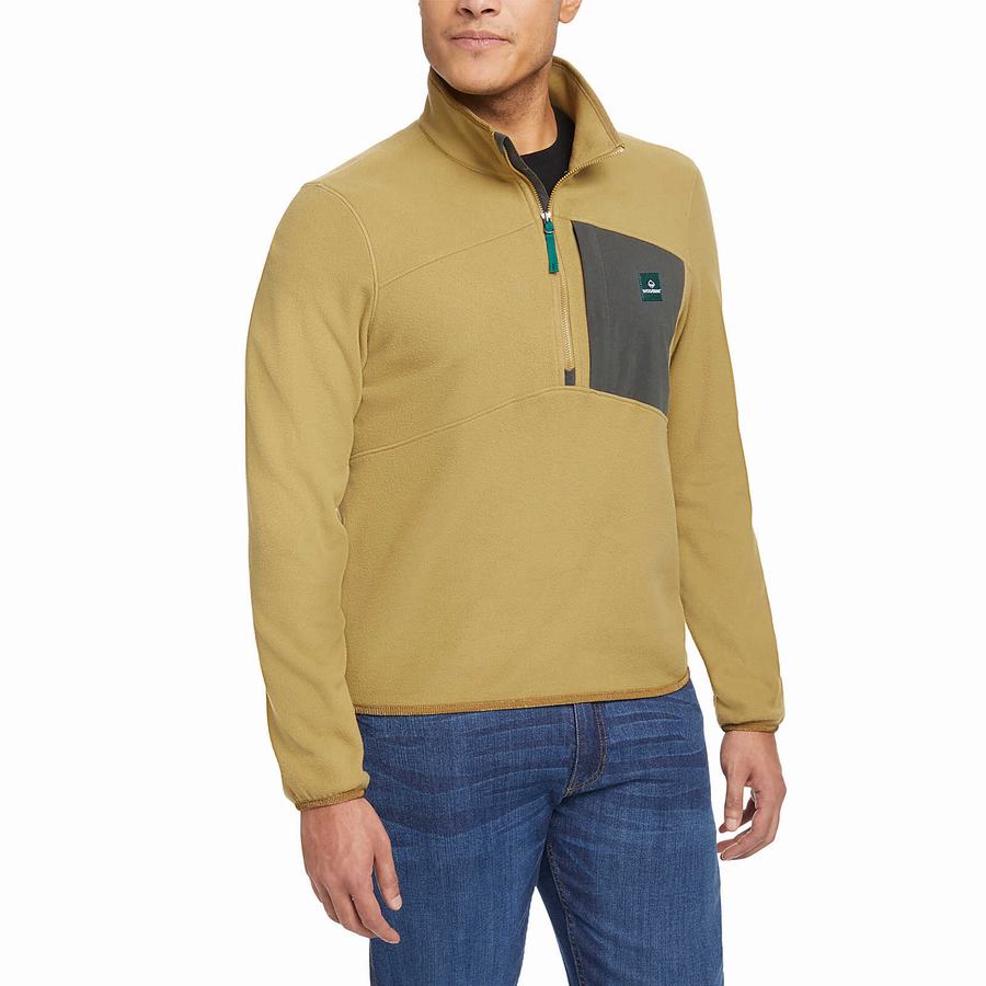 Wolverine Polar 1/4 Zip Polár Férfi Barna | ART2566CU