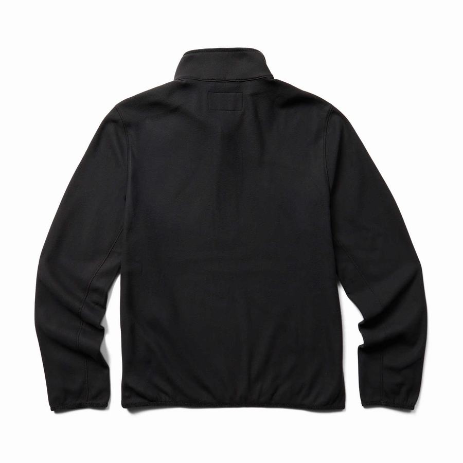 Wolverine Polar 1/4 Zip Polár Férfi Fekete | JRD9747YO