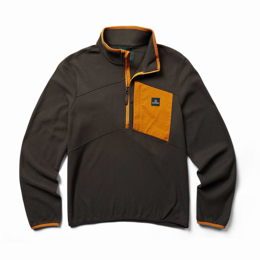 Wolverine Polar 1/4 Zip Polár Férfi Szürke | TXU5429HI