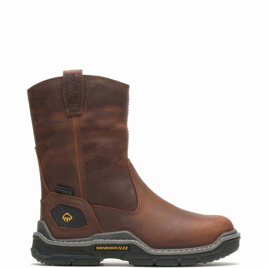 Wolverine Raider DuraShocks® Insulated CarbonMAX® Wellington Csizma Férfi Piros Barna | CSS6380GQ