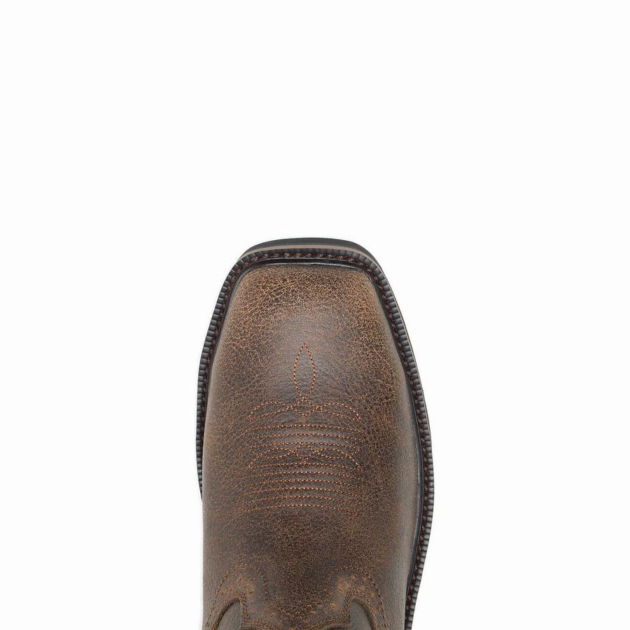 Wolverine Rancher Claw Steel Toe Wellington Csizma Férfi Sötétbarna | MJZ2476HG