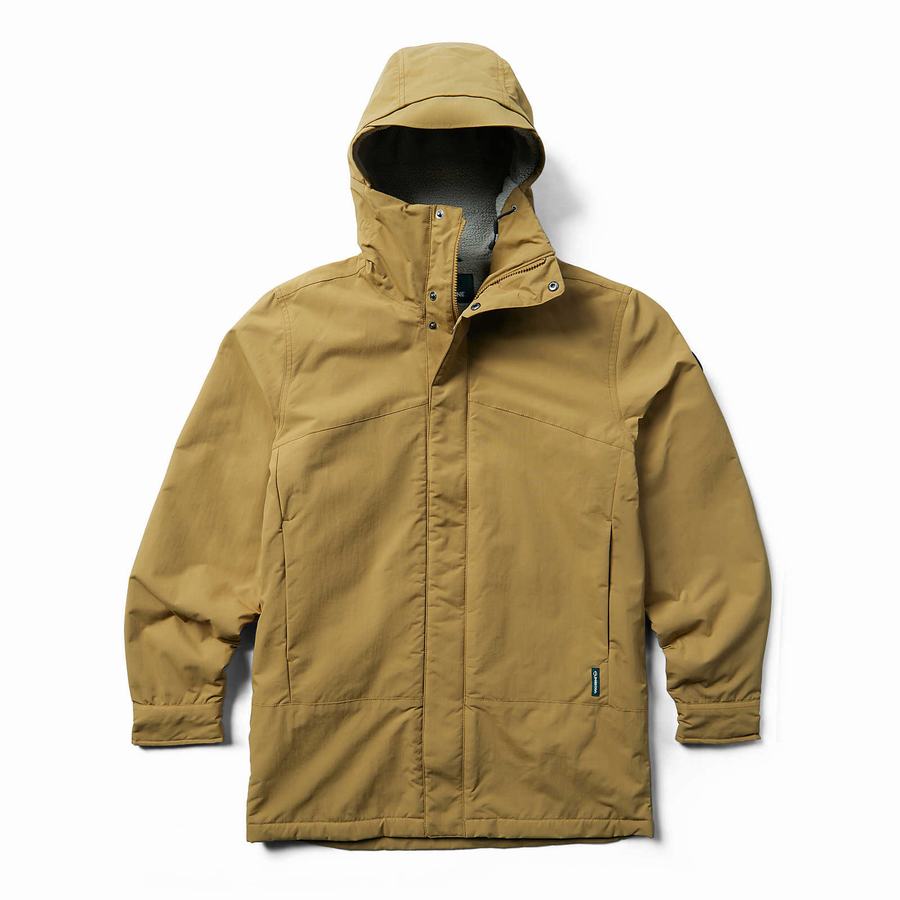 Wolverine Range Sherpa Lined Parka Kabát Férfi Barna | YGD7144AP