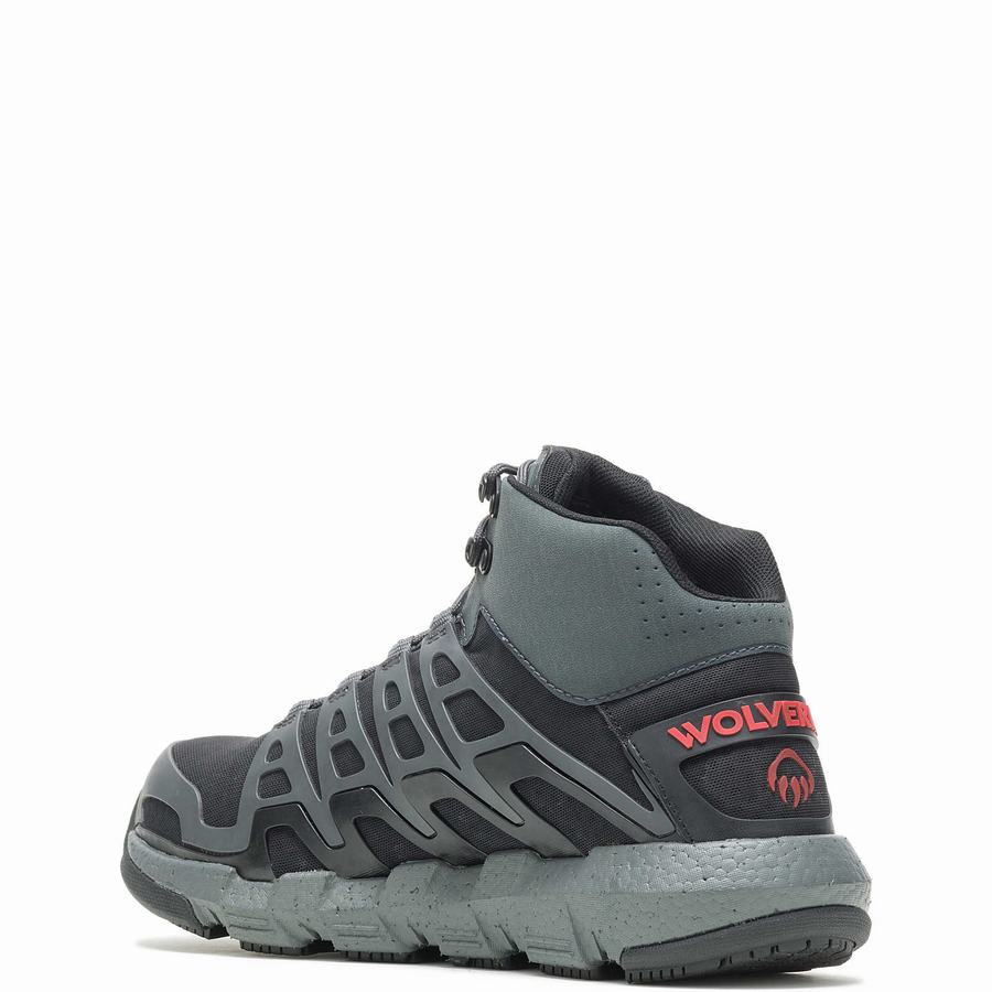 Wolverine Rev Vent UltraSpring™ DuraShocks® CarbonMAX® Munkacipő Férfi Szürke | UAQ10027HP