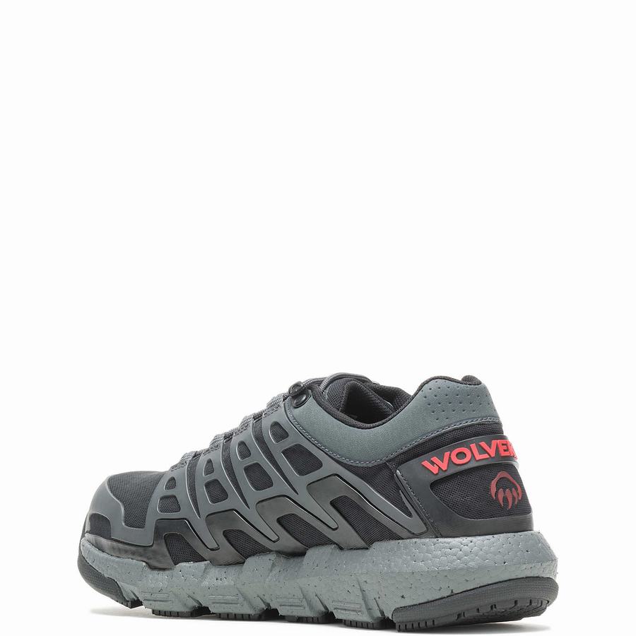 Wolverine Rev Vent UltraSpring™ DuraShocks® CarbonMAX® Munkacipő Férfi Szürke | YNU1866HX