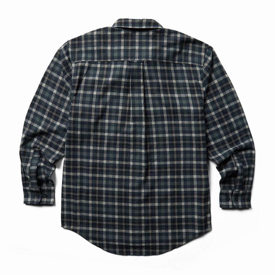 Wolverine Rivet Flannel Ingek Férfi Sötétkék | ENB802EL