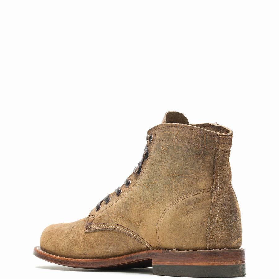 Wolverine Rough Out - 1000 Mile Plain-Toe Original Munkabakancs Férfi Barna | PAC9728VA