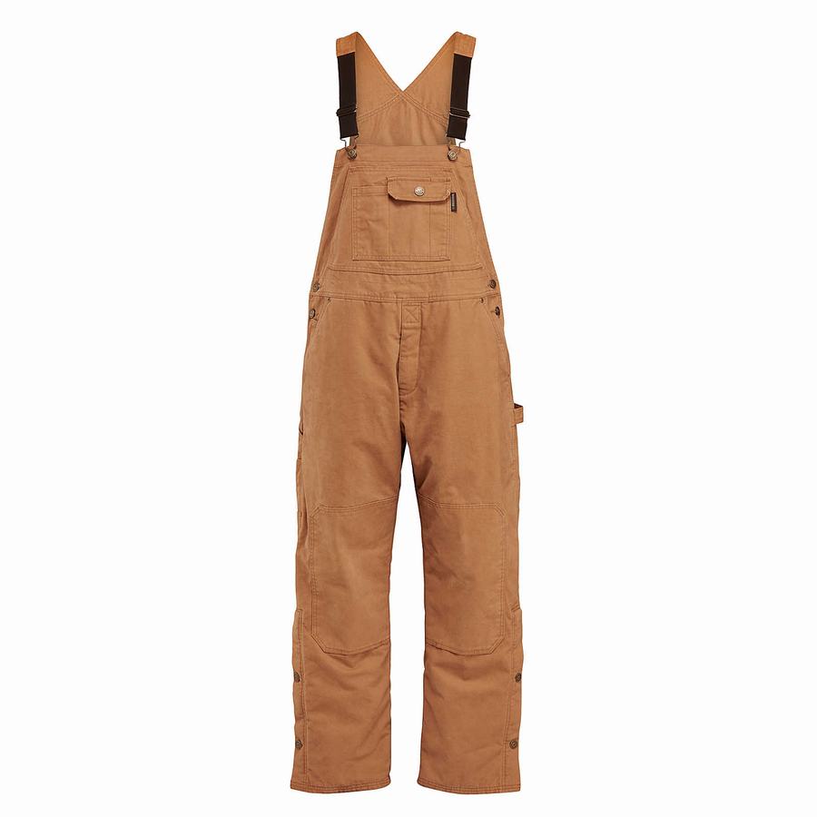 Wolverine Sawmill Insulated Bib Overál Férfi Barna | UHI1767OX