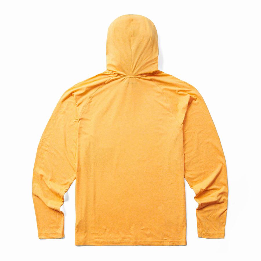 Wolverine Sun-Stop Pullover Kapucnis Pulóver Férfi Sárga | OAX62100AW