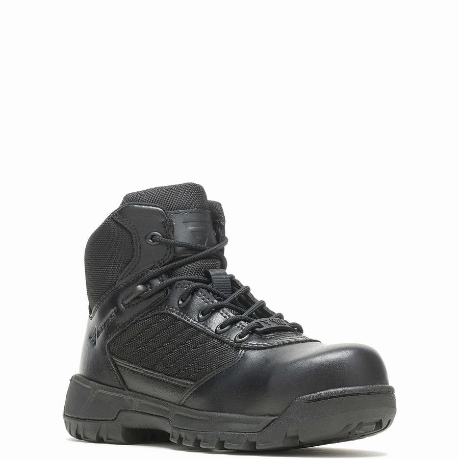 Wolverine Tactical Sport 2 Mid Composite Toe EH Munkabakancs Férfi Fekete | SIW371NM