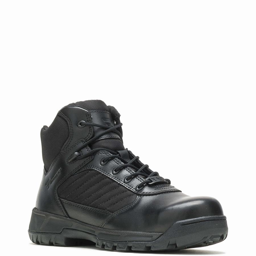 Wolverine Tactical Sport 2 Mid Side Zip Composite ToeEH Munkabakancs Férfi Fekete | XGH6121SK