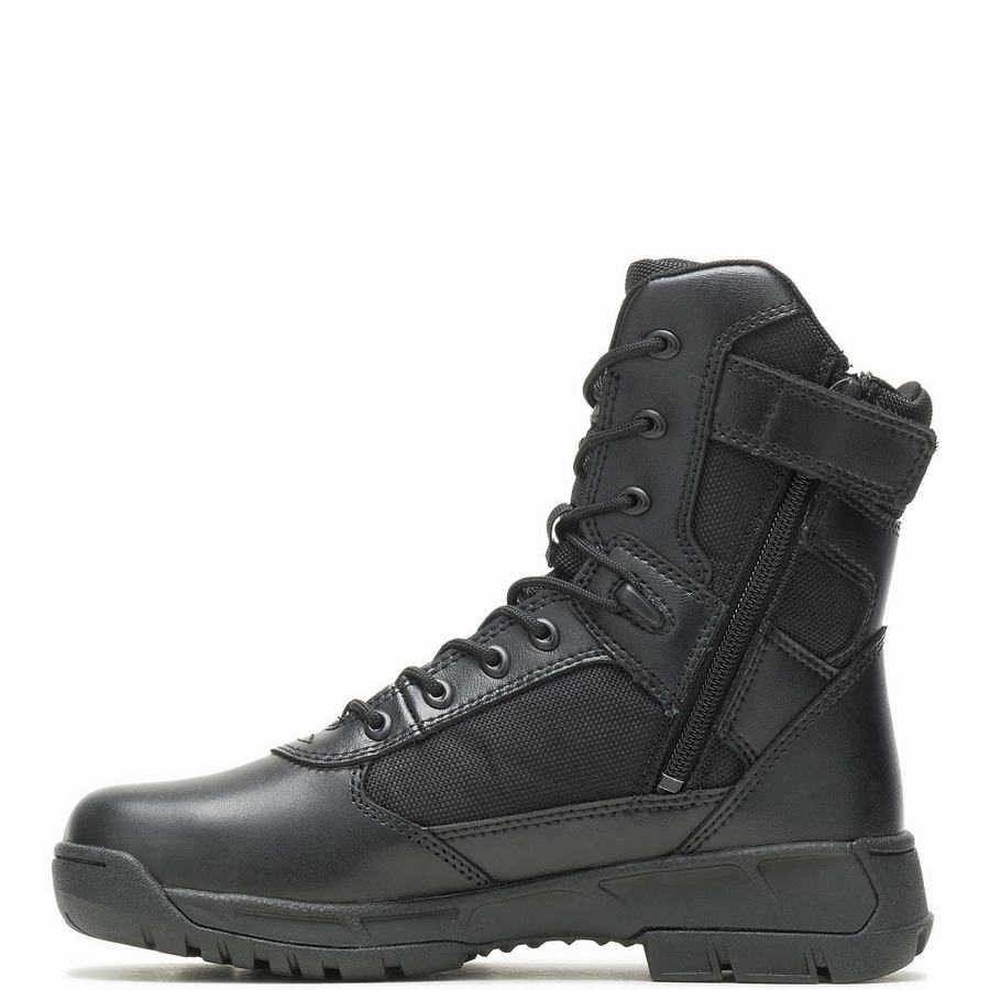 Wolverine Tactical Sport 2 Tall Side Zip Munkabakancs Női Fekete | GYF4482AD