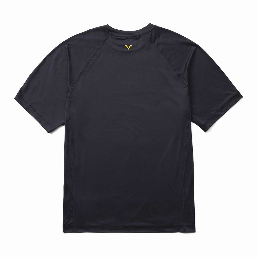 Wolverine x Valiant University of Michigan Sun-Stop Eco Short Sleeve Tee Póló Férfi Sötétkék | BEQ605SU