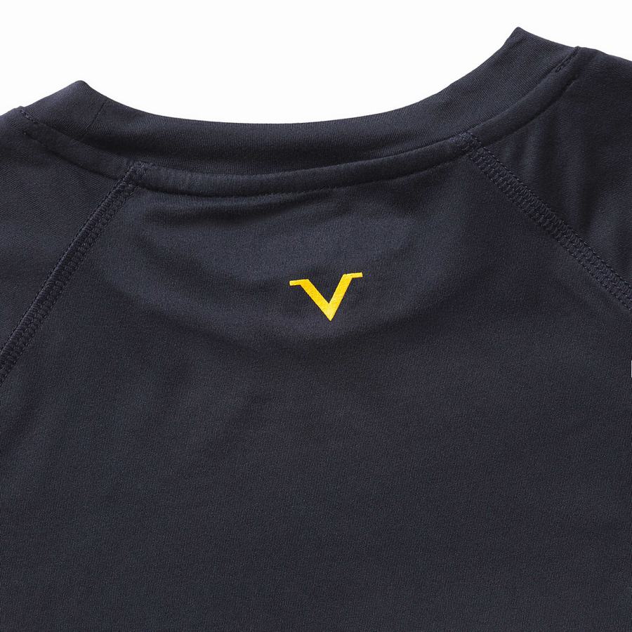 Wolverine x Valiant University of Michigan Sun-Stop Eco Short Sleeve Tee Póló Férfi Sötétkék | BEQ605SU