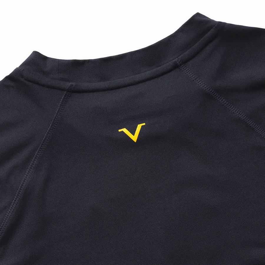 Wolverine x Valiant University of Michigan Sun-Stop Eco Long Sleeve Tee Póló Férfi Sötétkék | BOK812NQ